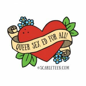 queer sex ed for all - tattoo design